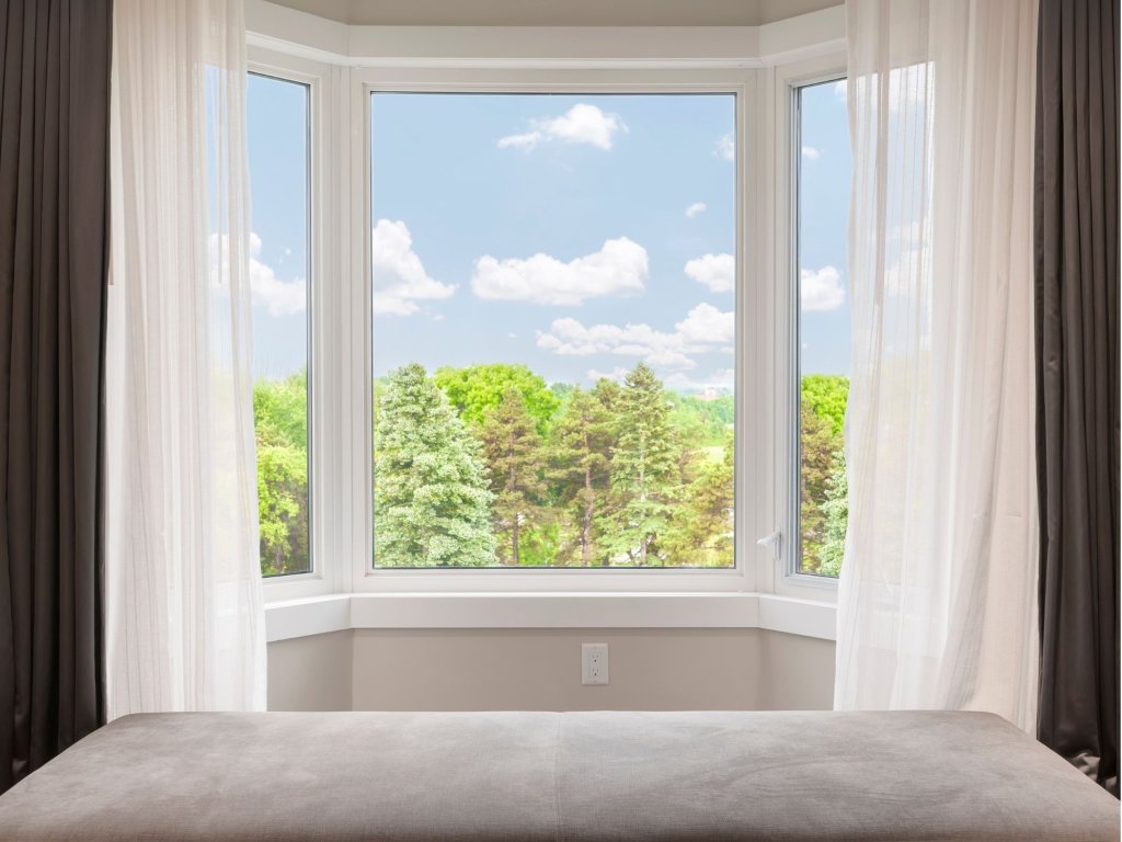Bay Window - Shaded Window Coveringa