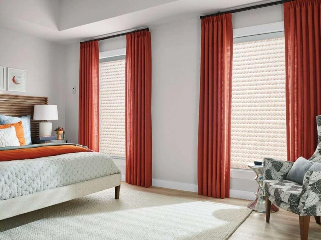 Graber Sheer Shades with Motorized Lift