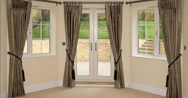 Modern Drapery Ideas for a Sleek Bay Window - Shaded Window Coverings